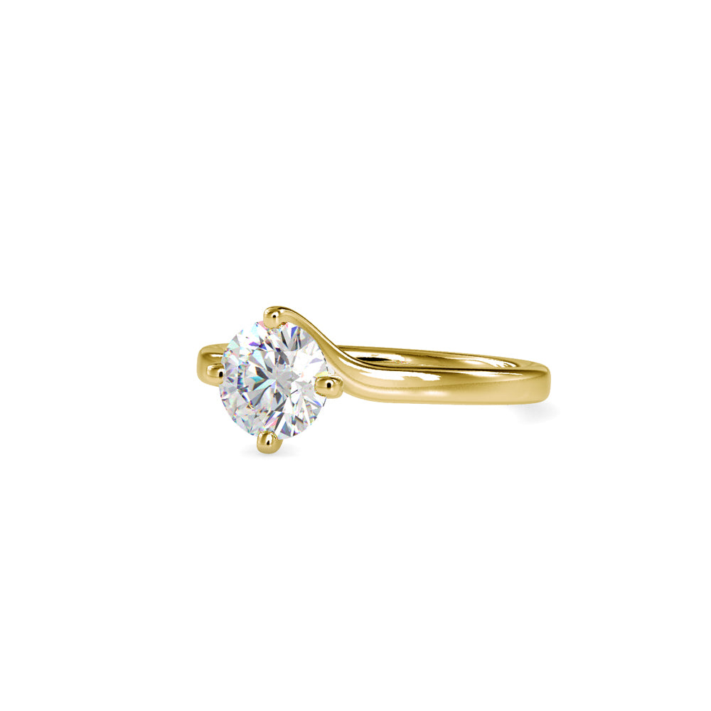 Lab Grown Diamond with 1CT Center Solitaire Ring in 14K Gold - IGI Certified & Customizable – Perfect for Everyday Wear