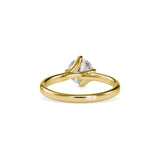 Lab Grown Diamond with 1CT Center Solitaire Ring in 14K Gold - IGI Certified & Customizable – Perfect for Everyday Wear