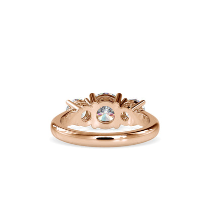 Lab Grown Diamonds with 1.01 CT Center Solitaire, 0.45 CT Side Diamonds Each(1.91 CT),Three-Stone Engagement Ring in 14K Gold- IGI Certified & Customizable