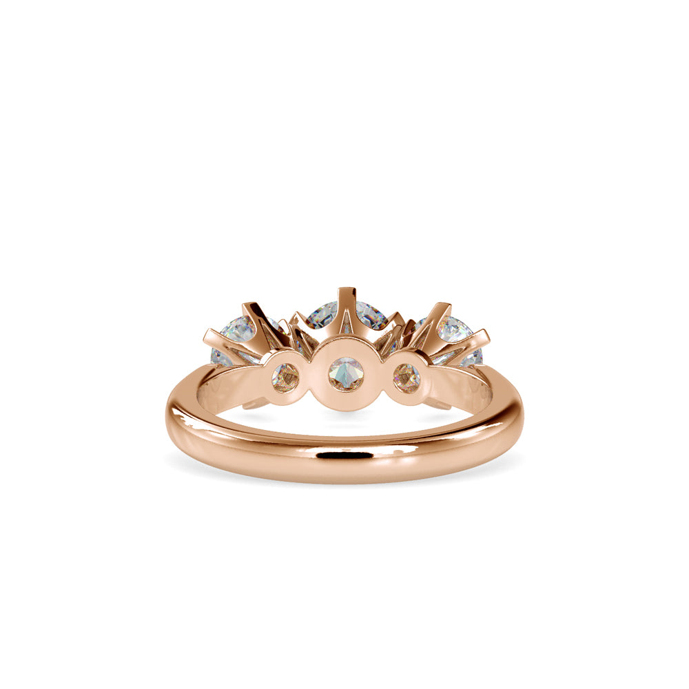 Lab Grown Diamonds with 1.05 CT Center Solitaire, 0.45 CT Side Diamonds Each(1.91 CT),Three-Stone Engagement Ring in 14K Gold- IGI Certified & Customizable