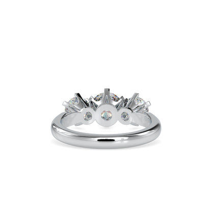 Lab Grown Diamonds with 1.05 CT Center Solitaire, 0.45 CT Side Diamonds Each(1.91 CT),Three-Stone Engagement Ring in 14K Gold- IGI Certified & Customizable