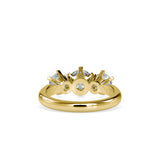 Lab Grown Diamonds with 1.05 CT Center Solitaire, 0.45 CT Side Diamonds Each(1.91 CT),Three-Stone Engagement Ring in 14K Gold- IGI Certified & Customizable