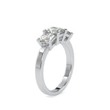 Lab Grown Diamonds with 1 CT Center Solitaire, 0.25  CT Side Diamonds Each(1.50 CT),Three-Stone Engagement Ring in 14K Gold- IGI Certified & Customizable