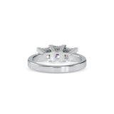 Lab Grown Diamonds with 1 CT Center Solitaire, 0.25  CT Side Diamonds Each(1.50 CT),Three-Stone Engagement Ring in 14K Gold- IGI Certified & Customizable
