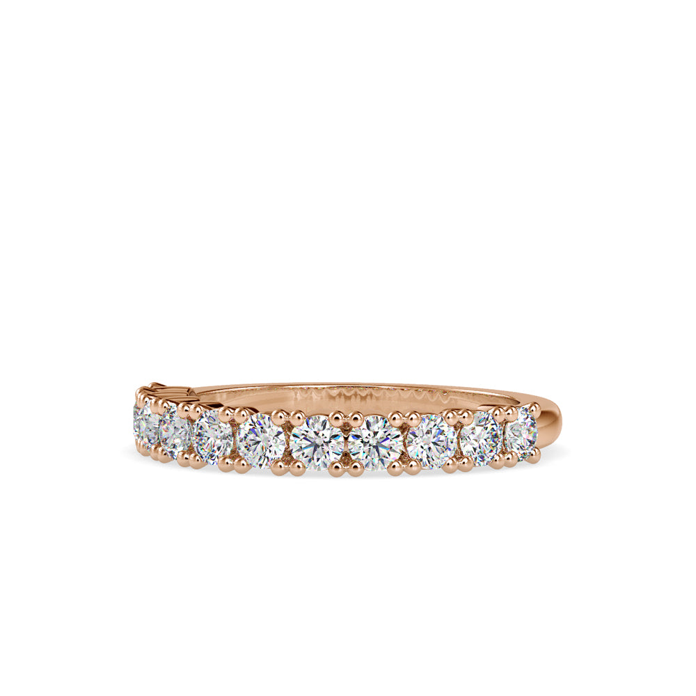 0.92 CT Lab Grown Diamond Eternity Band in 14K Gold, IGI Certified
