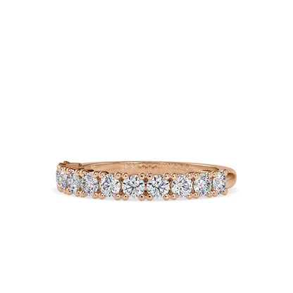 0.92 CT Lab Grown Diamond Eternity Band in 14K Gold, IGI Certified