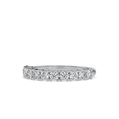 0.92 CT Lab Grown Diamond Eternity Band in 14K Gold, IGI Certified