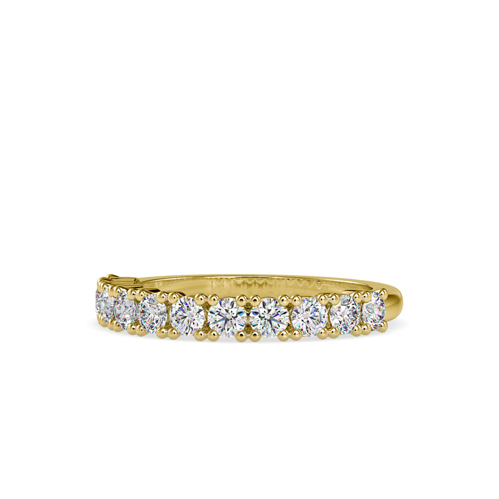 0.92 CT Lab Grown Diamond Eternity Band in 14K Gold, IGI Certified