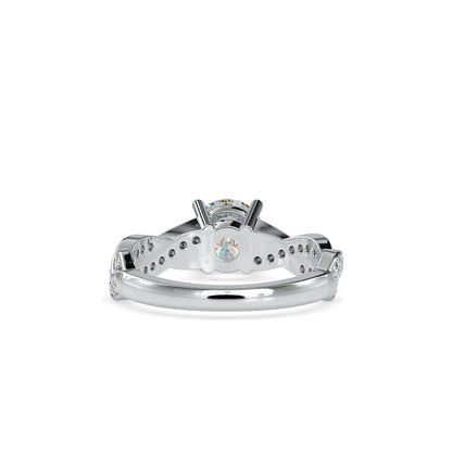 Lab Grown Diamonds with 1 CT Center Solitaire, 0.52 CT Side Diamonds (1.52 CT),Twisted Shank Engagement Ring in 14K Gold- IGI Certified & Customizable