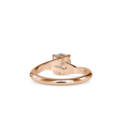 Lab Grown Diamond 1CT Centre Solitaire Engagement Ring in 14K Gold, IGI Certified & Customizable