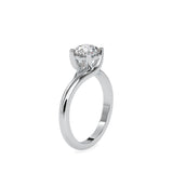 Lab Grown Diamond 1CT Centre Solitaire Engagement Ring in 14K Gold, IGI Certified & Customizable