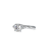 Lab Grown Diamond 1CT Centre Solitaire Engagement Ring in 14K Gold, IGI Certified & Customizable