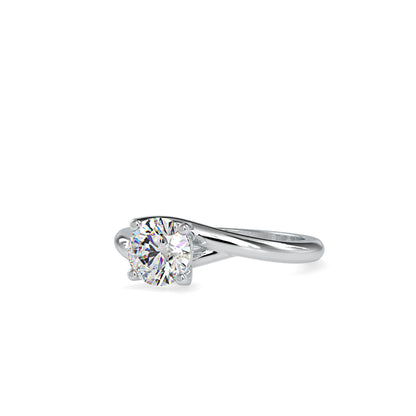 Lab Grown Diamond 1CT Centre Solitaire Engagement Ring in 14K Gold, IGI Certified & Customizable