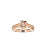 Lab Grown Diamonds with 1.5 CT Center Solitaire, 0.68 CT Side Diamonds (1.68 CT),in 14K GoldTwisted Band Engagement Ring - IGI Certified & Customizable