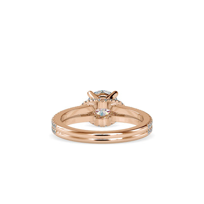 Lab Grown Diamonds with 1.5 CT Center Solitaire, 0.68 CT Side Diamonds (1.68 CT),in 14K GoldTwisted Band Engagement Ring - IGI Certified & Customizable