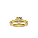 Lab Grown Diamonds with 1.5 CT Center Solitaire, 0.68 CT Side Diamonds (1.68 CT),in 14K GoldTwisted Band Engagement Ring - IGI Certified & Customizable