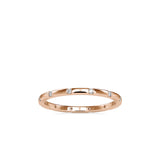 0.09 CT Lab Grown Diamond Gold Band Ring in 14K Yellow Gold, IGI Certified
