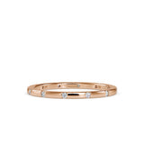 0.09 CT Lab Grown Diamond Gold Band Ring in 14K Yellow Gold, IGI Certified