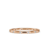 0.09 CT Lab Grown Diamond Gold Band Ring in 14K Yellow Gold, IGI Certified