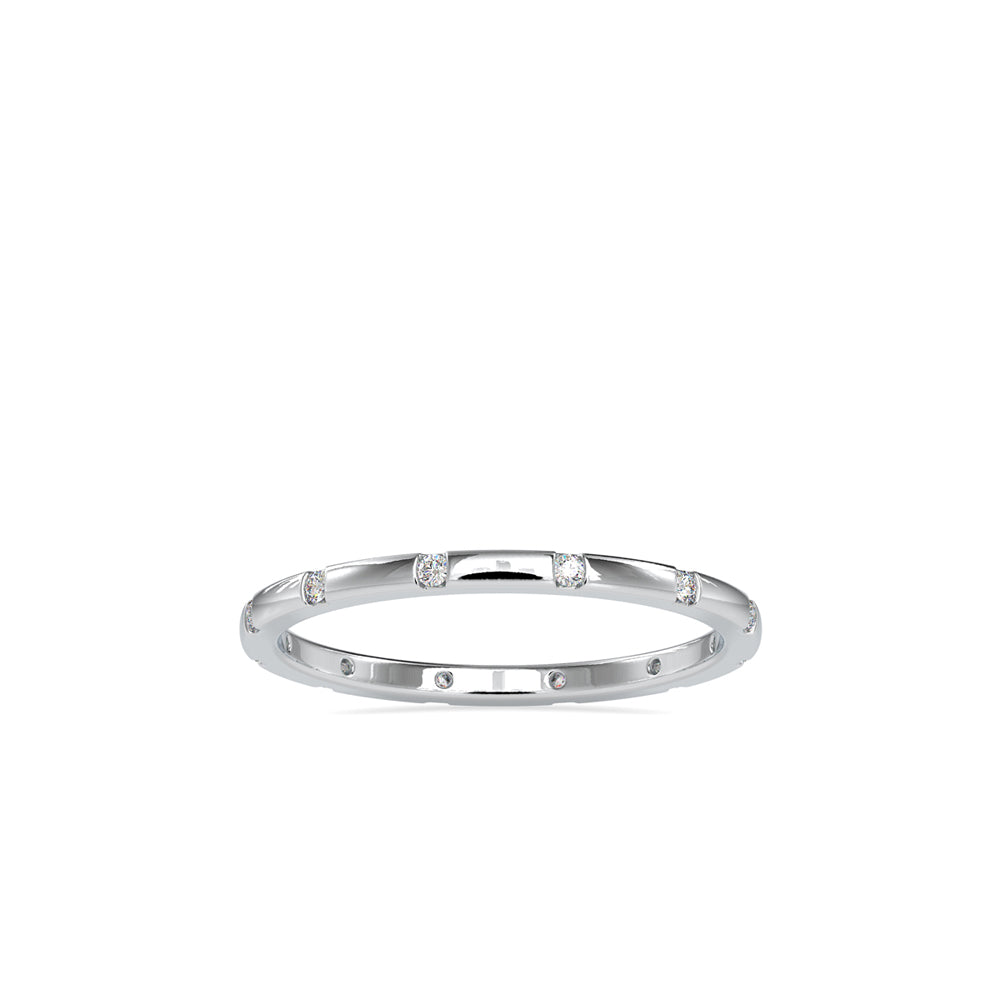 Subtle Shimmer: 0.09 ct Diamond Ring, 1.6kt Gold Band