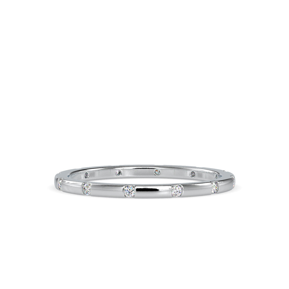 Subtle Shimmer: 0.09 ct Diamond Ring, 1.6kt Gold Band