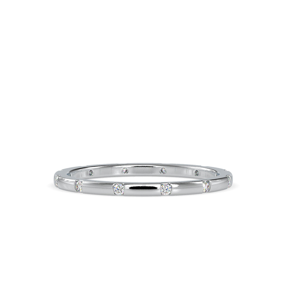 Subtle Shimmer: 0.09 ct Diamond Ring, 1.6kt Gold Band