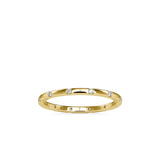 0.09 CT Lab Grown Diamond Gold Band Ring in 14K Yellow Gold, IGI Certified
