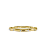 0.09 CT Lab Grown Diamond Gold Band Ring in 14K Yellow Gold, IGI Certified