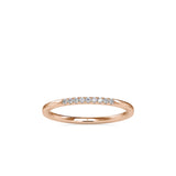 Subtle Shimmer: Lab GrownDimoand 0.05 ct Ring in.14kt Gold Band