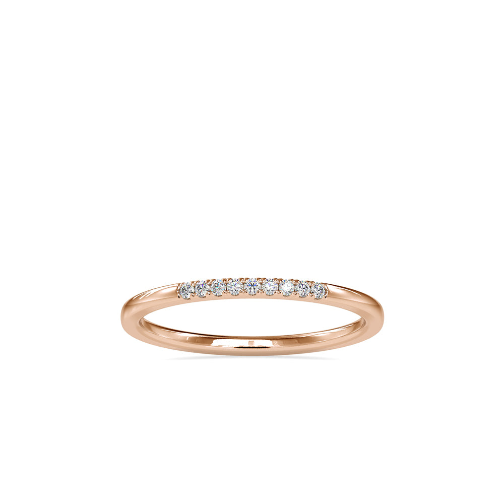 Subtle Shimmer: Lab GrownDimoand 0.05 ct Ring in.14kt Gold Band