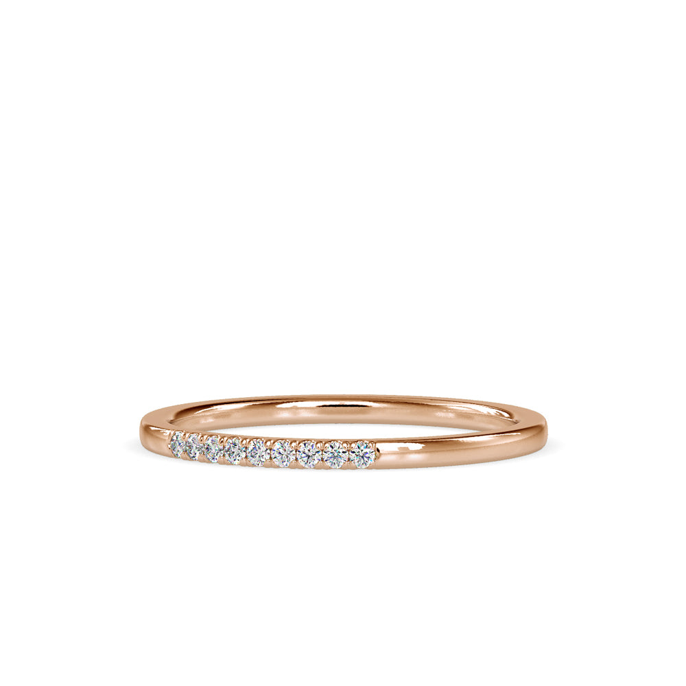 Subtle Shimmer: Lab GrownDimoand 0.05 ct Ring in.14kt Gold Band