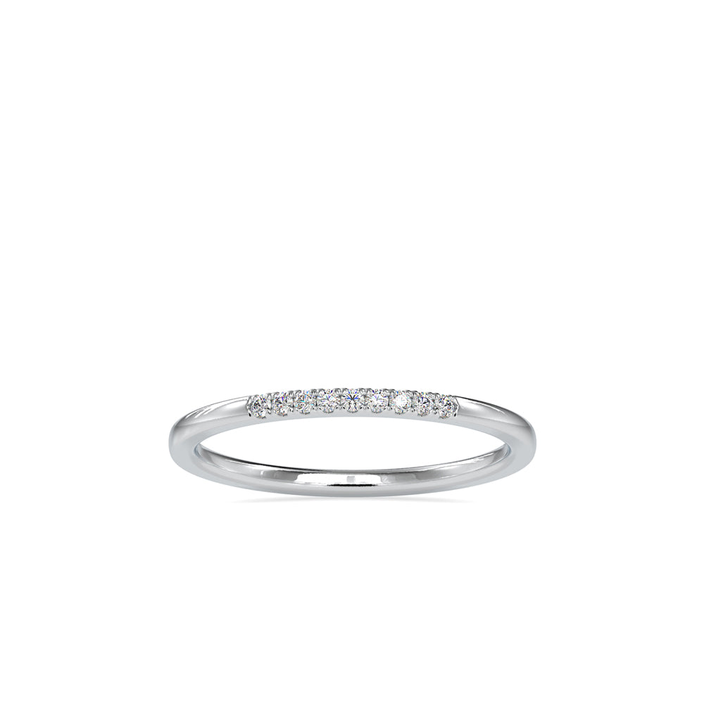 Subtle Shimmer: Lab GrownDimoand 0.05 ct Ring in.14kt Gold Band