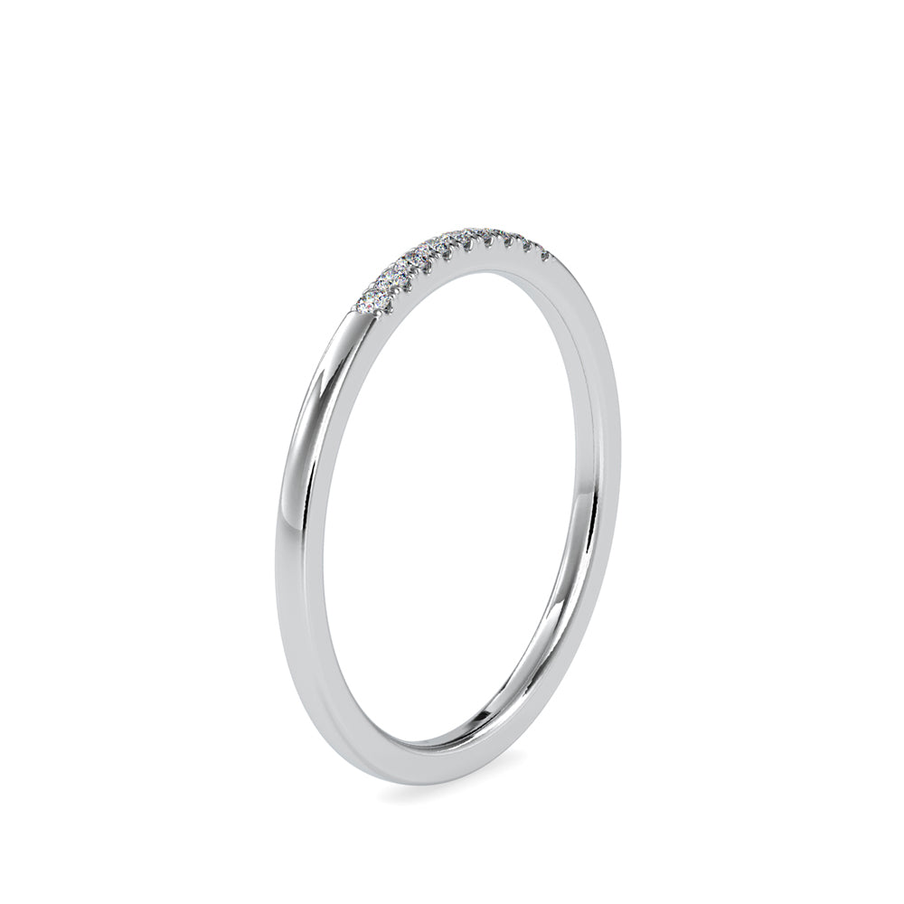 Subtle Shimmer: Lab GrownDimoand 0.05 ct Ring in.14kt Gold Band