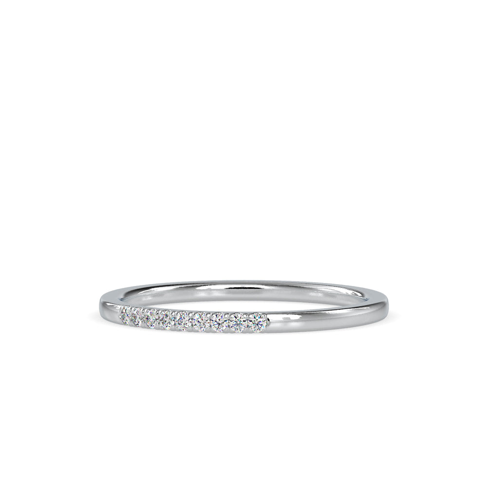 Subtle Shimmer: Lab GrownDimoand 0.05 ct Ring in.14kt Gold Band