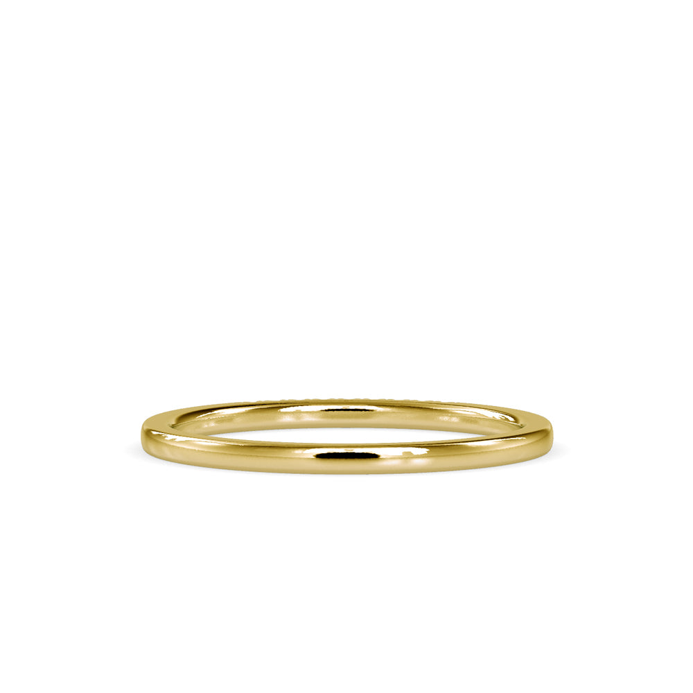 Subtle Shimmer: Lab GrownDimoand 0.05 ct Ring in.14kt Gold Band