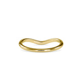 Lab Grown Diamond 0.089 CT Chevron Ring in 14K Gold, IGI Certified