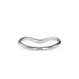 Lab Grown Diamond 0.089 CT Chevron Ring in 14K Gold, IGI Certified