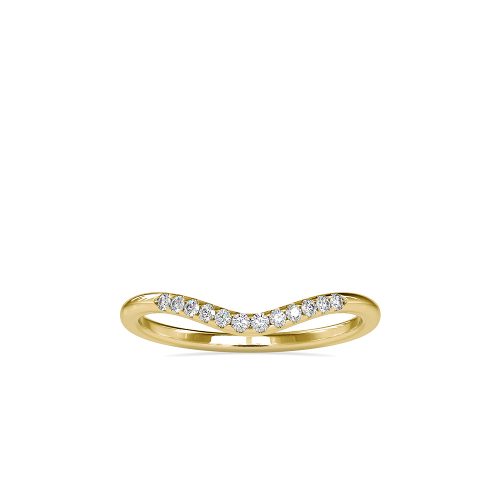 Golden Hues: 0.089 ct Diamond Ring in Unique 1.54kt Gold