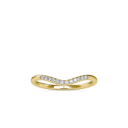 Golden Hues: 0.089 ct Diamond Ring in Unique 1.54kt Gold