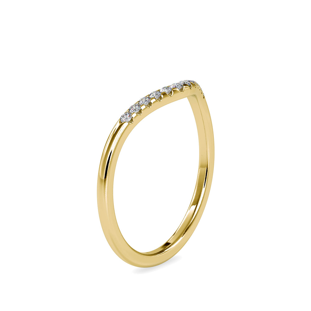 Golden Hues: 0.089 ct Diamond Ring in Unique 1.54kt Gold