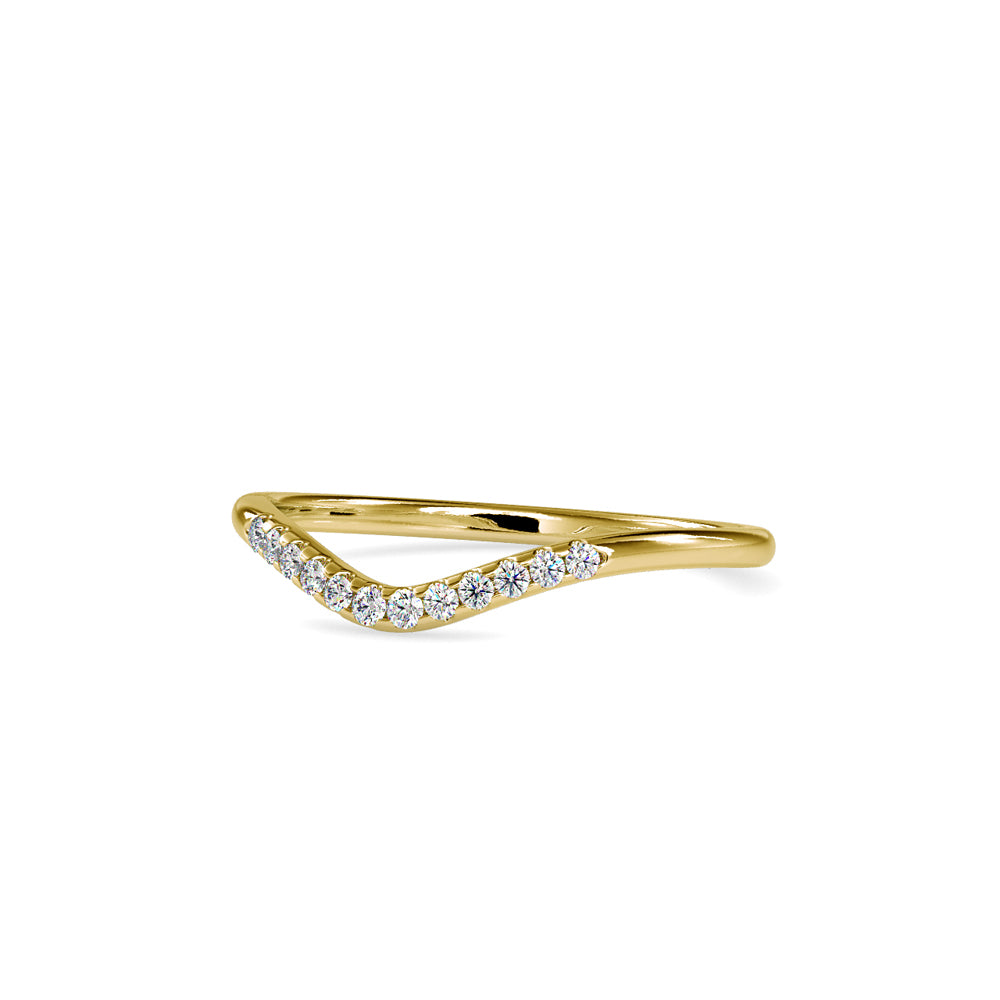 Golden Hues: 0.089 ct Diamond Ring in Unique 1.54kt Gold