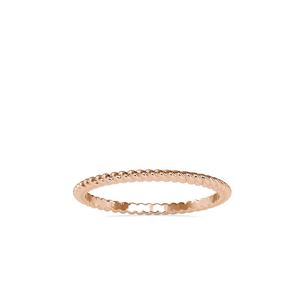 Twisted Elegance: 1.29kt Gold Ring