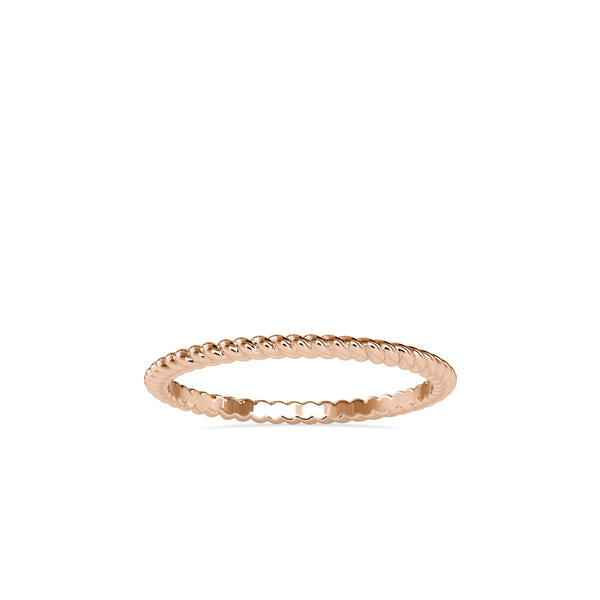 Twisted Elegance: 1.29kt Gold Ring