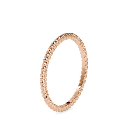 Twisted Elegance: 1.29kt Gold Ring