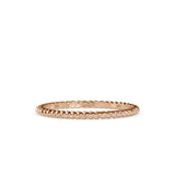 Twisted Rope Design 14K Yellow Gold Ring, IGI Certified