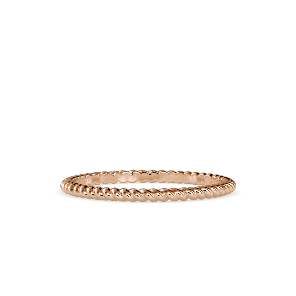 Twisted Elegance: 1.29kt Gold Ring