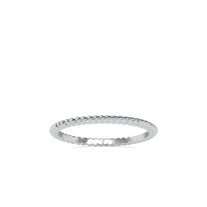 Twisted Elegance: 1.29kt Gold Ring