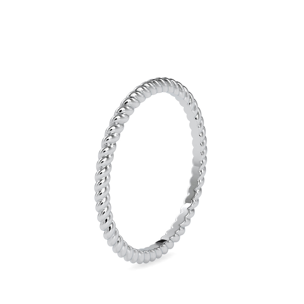 Twisted Elegance: 1.29kt Gold Ring