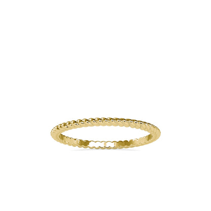 Twisted Elegance: 1.29kt Gold Ring