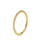 Twisted Rope Design 14K Yellow Gold Ring, IGI Certified